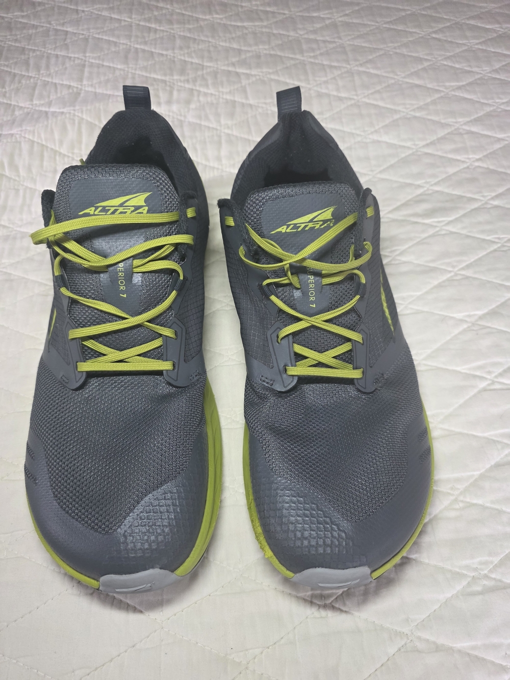 Altra Men's Gray & Lime Green Running Shoes